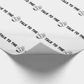 Sprechen Sie mit der Hand Geschenkpapier (Ecke)