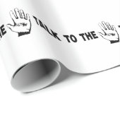 Sprechen Sie mit der Hand Geschenkpapier (Rolleneckpunkt)