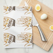 Sprechen Sie mit der Hand Geschirrtuch (Viertel Falte)