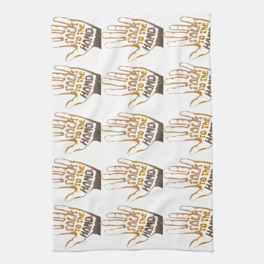 Sprechen Sie mit der Hand Geschirrtuch (Vertikal)