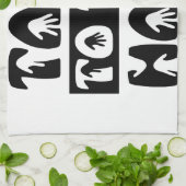 Sprechen Sie mit der Hand Geschirrtuch (Gefaltet)