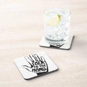 Sprechen Sie mit der Hand Getränkeuntersetzer (Rechte Seite)