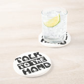 Sprechen Sie mit der Hand Getränkeuntersetzer (Seite)