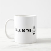Sprechen Sie mit der Hand Kaffeetasse (Links)