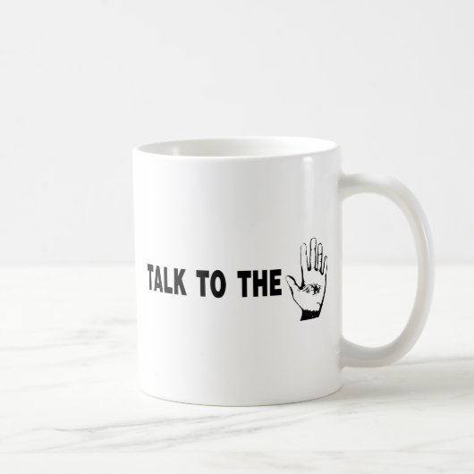 Sprechen Sie mit der Hand Kaffeetasse (Rechts)