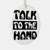 Sprechen Sie mit der Hand Keramikornament (Rechts)