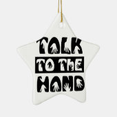 Sprechen Sie mit der Hand Keramikornament (Rechts)