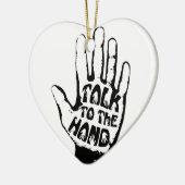 Sprechen Sie mit der Hand Keramikornament (Links)