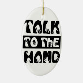 Sprechen Sie mit der Hand Keramikornament (Rechts)