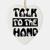 Sprechen Sie mit der Hand Keramikornament (Rechts)