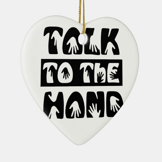 Sprechen Sie mit der Hand Keramikornament (Rechts)