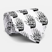 Sprechen Sie mit der Hand Krawatte (Gerollt)