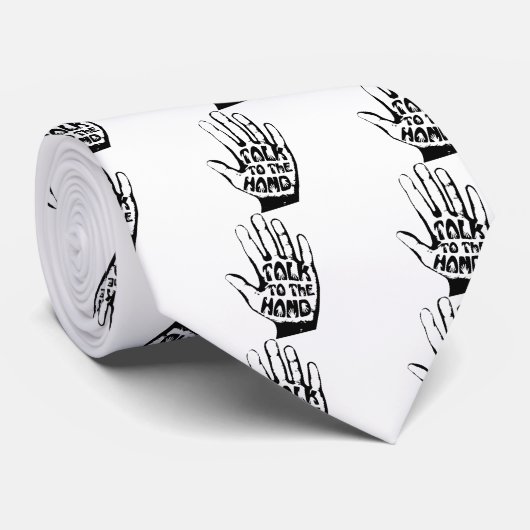 Sprechen Sie mit der Hand Krawatte (Gerollt)
