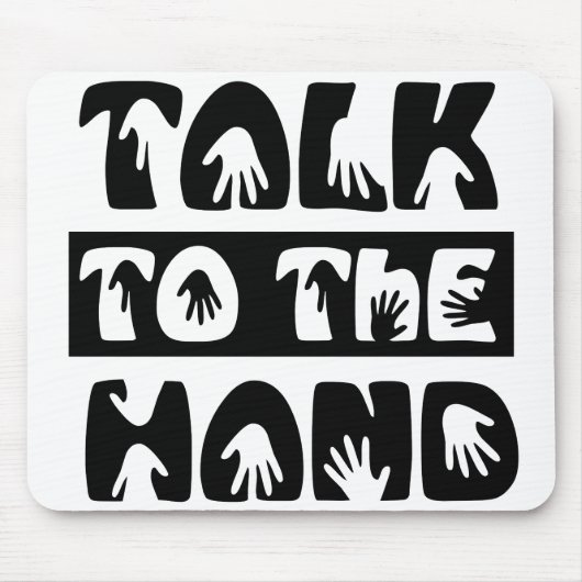 Sprechen Sie mit der Hand Mousepad (Vorne)