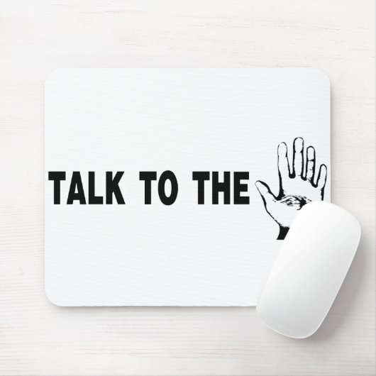 Sprechen Sie mit der Hand Mousepad (Mit Mouse)