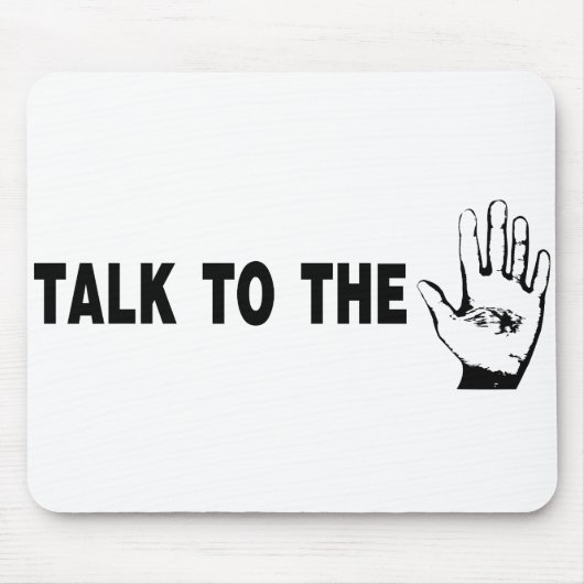 Sprechen Sie mit der Hand Mousepad (Vorne)