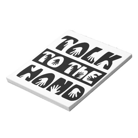Sprechen Sie mit der Hand Notizblock (Rotiert)