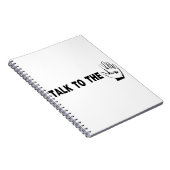 Sprechen Sie mit der Hand Notizblock (Rechte Seite)