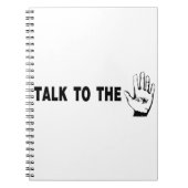 Sprechen Sie mit der Hand Notizblock (Vorderseite)