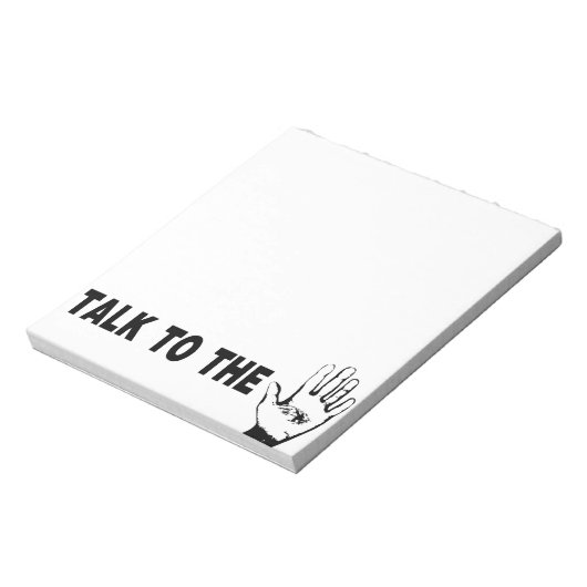 Sprechen Sie mit der Hand Notizblock (Rotiert)