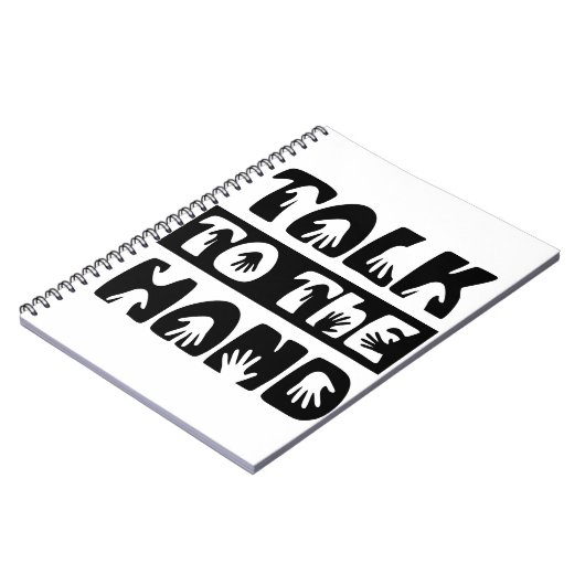 Sprechen Sie mit der Hand Notizblock (Linke Seite)