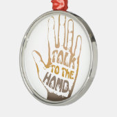 Sprechen Sie mit der Hand Ornament Aus Metall (Links)