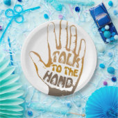 Sprechen Sie mit der Hand Pappteller (Party)