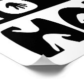 Sprechen Sie mit der Hand Poster (Ecke)