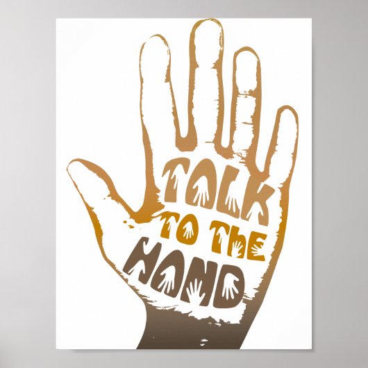 Sprechen Sie mit der Hand Poster (Vorne)