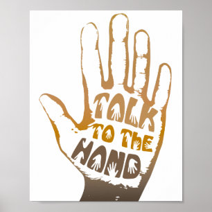 Sprechen Sie mit der Hand Poster