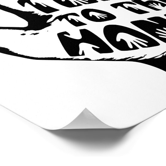 Sprechen Sie mit der Hand Poster (Ecke)