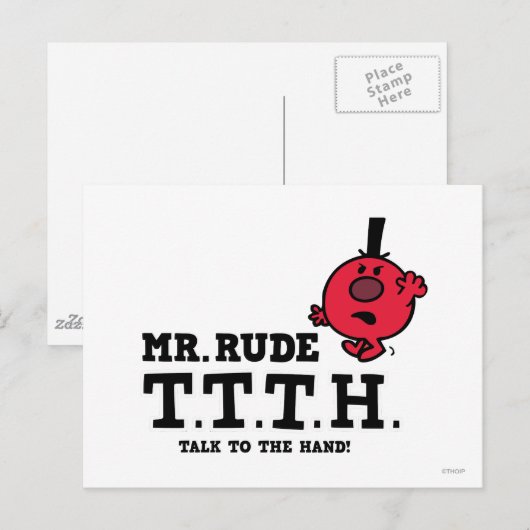 Sprechen Sie mit der Hand Postkarte (Vorne/Hinten)