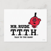 Sprechen Sie mit der Hand Postkarte (Vorderseite)