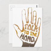 Sprechen Sie mit der Hand Postkarte (Vorne/Hinten)