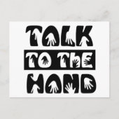 Sprechen Sie mit der Hand Postkarte (Vorderseite)