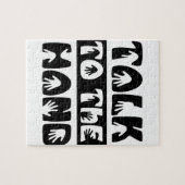 Sprechen Sie mit der Hand Puzzle (Horizontal)