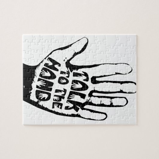 Sprechen Sie mit der Hand Puzzle (Horizontal)