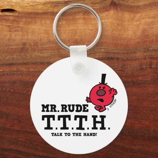 Sprechen Sie mit der Hand Schlüsselanhänger (Vorderseite)