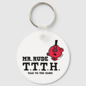 Sprechen Sie mit der Hand Schlüsselanhänger (Rückseite)