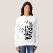 Sprechen Sie mit der Hand Sweatshirt (Vorne ganz)