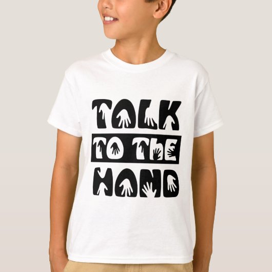 Sprechen Sie mit der Hand T-Shirt (Vorderseite)