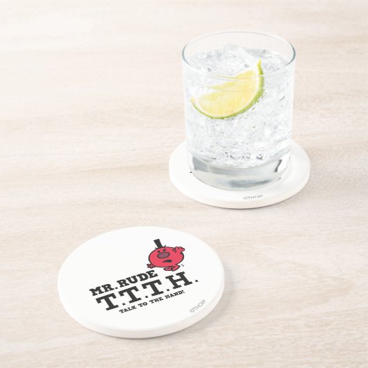 Sprechen Sie mit der Hand Untersetzer (Seite)