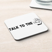 Sprechen Sie mit der Hand Untersetzer (Linke Seite)