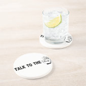 Sprechen Sie mit der Hand Untersetzer (Seite)