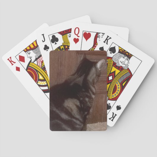 Sprechen Sie mit der Hinterhälfte Spielkarten (Rückseite)