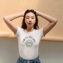 Sprechen Sie mit der Pfote illustriert minimalisti T-Shirt