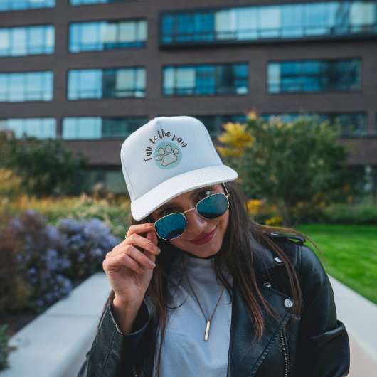 Sprechen Sie mit der Pfote illustriert minimalisti Truckerkappe