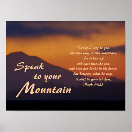 Sprechen Sie mit Ihrem Gebirge, maßgeschneidertes  Poster