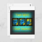 Sprechen Sie mit Ihren Händen (2) Postkarte (Vorne/Hinten)