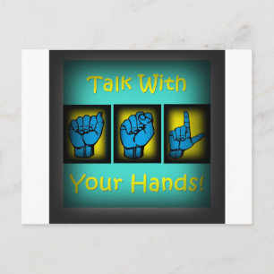 Sprechen Sie mit Ihren Händen (2) Postkarte